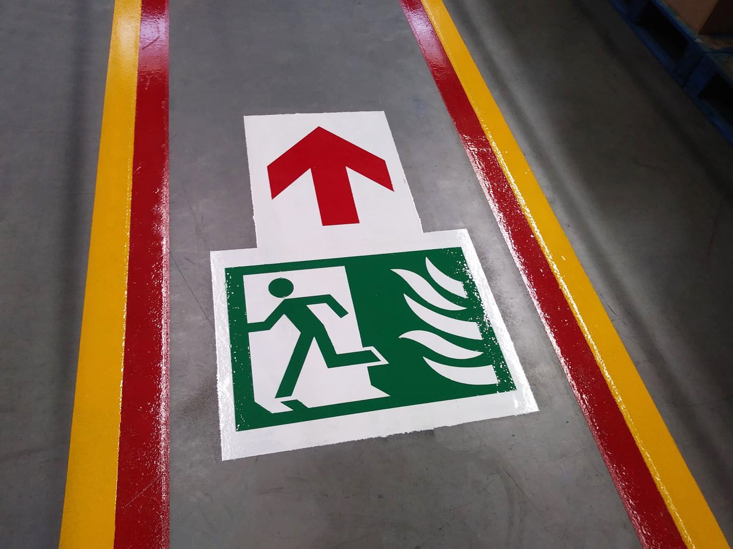 Safety Floor Stencil Signs